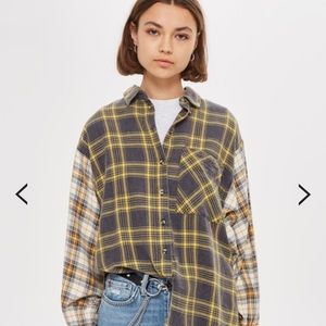 ISO topshop mixed check oversized shirt/flannel